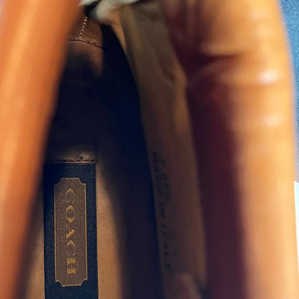 COACH | Vintage Tan Leather Boots| Wmns Sz 9.5 - Picture 8 of 12